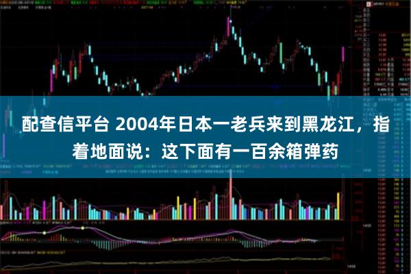 配查信平台 2004年日本一老兵来到黑龙江，指着地面说：这下面有一百余箱弹药